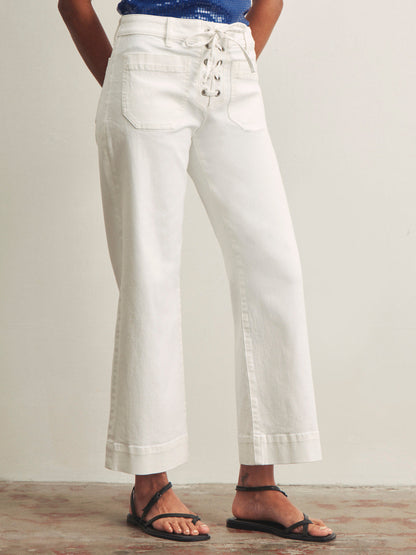 Sanctuary Clothing Customer Favorite - LACE UP MARINER CHALK