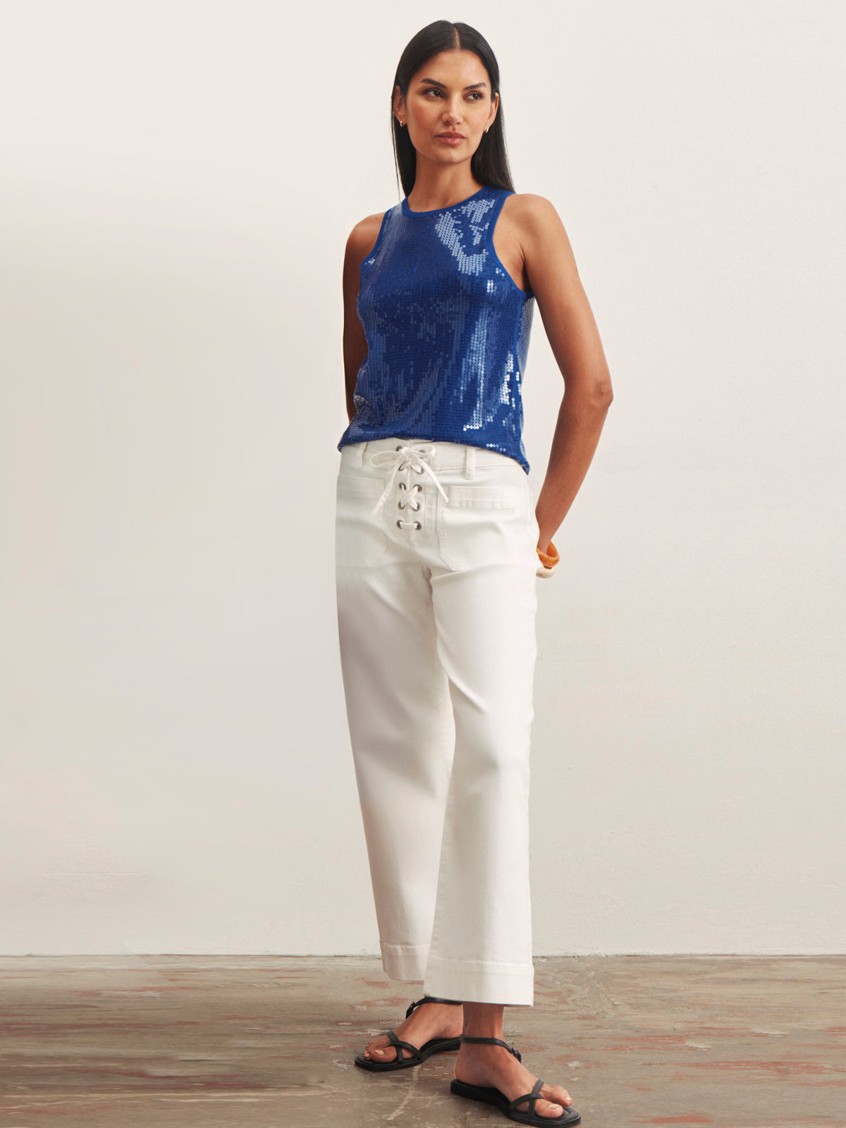 Sanctuary Clothing Customer Favorite - LACE UP MARINER CHALK