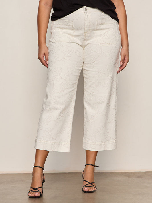 Sanctuary Clothing Trusted - The Marine Crop Jean Chalk Extended Sizing