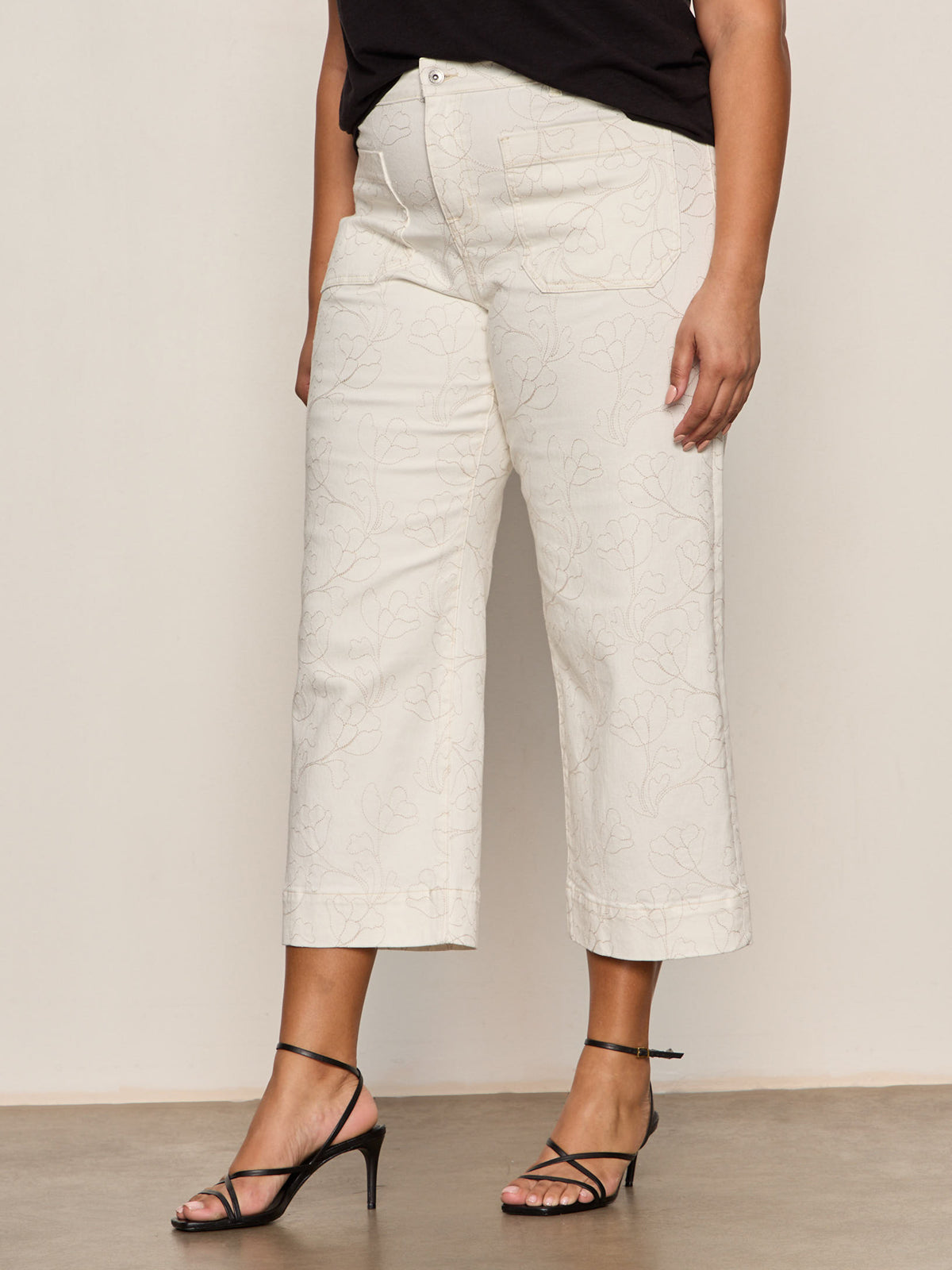 Sanctuary Clothing Trusted - The Marine Crop Jean Chalk Extended Sizing