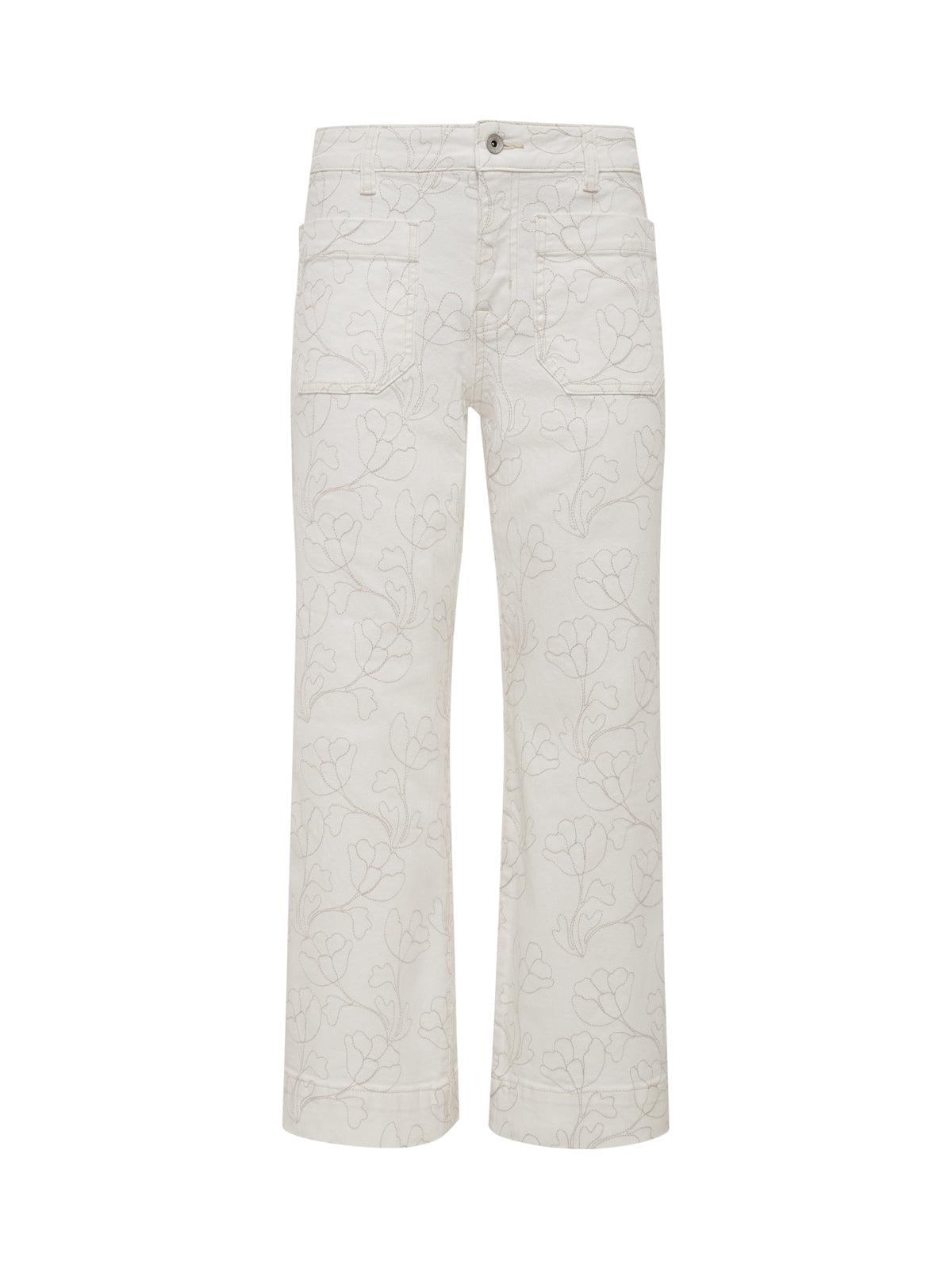 Sanctuary Clothing Trusted - The Marine Crop Jean Chalk Extended Sizing