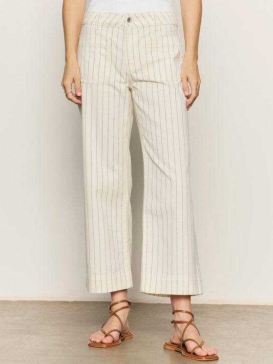 Sanctuary Clothing Popular - The Marine Jean Bleached White Pinstripe