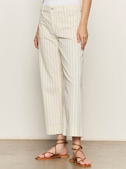 Sanctuary Clothing Popular - The Marine Jean Bleached White Pinstripe