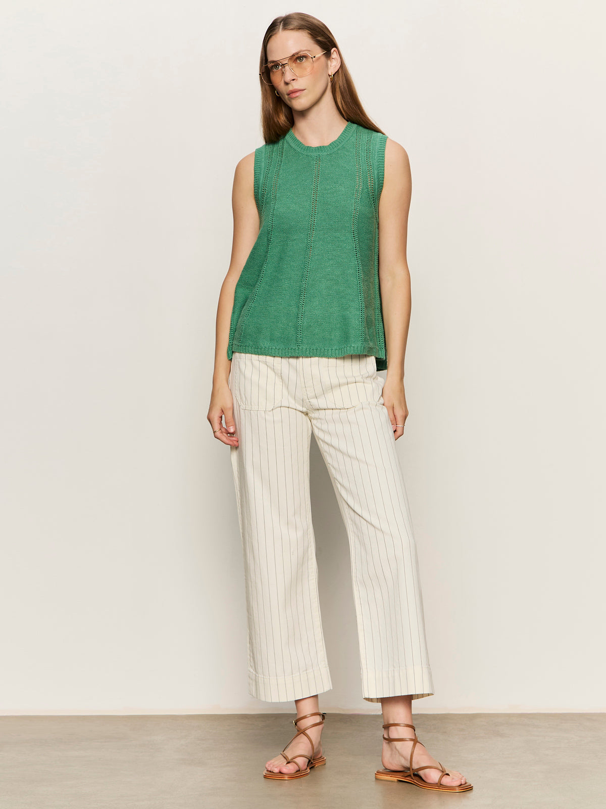 Sanctuary Clothing Popular - The Marine Jean Bleached White Pinstripe