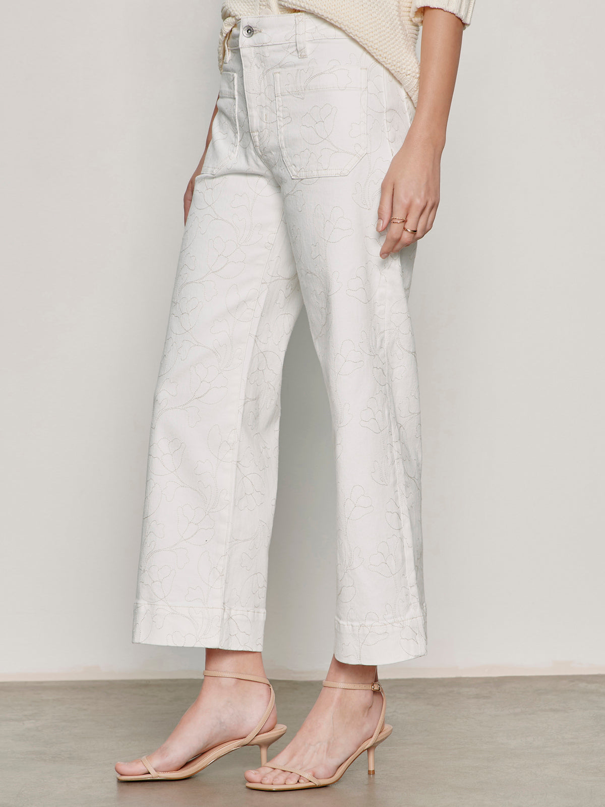 Sanctuary Clothing Great Value - The Marine Crop Jean Chalk