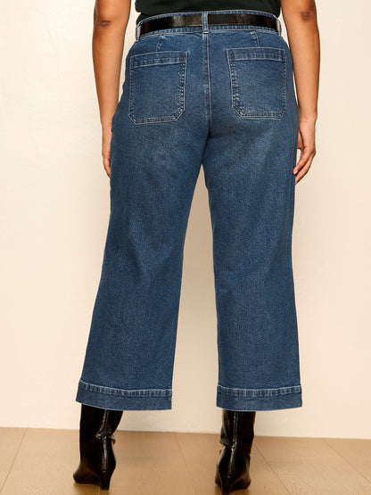 Sanctuary Clothing Deals - Chelsea Wide Leg Jean Last Chance Extended Sizing