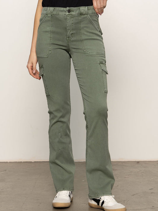 Sanctuary Clothing Best Seller - Sculpted Hayden Bootcut Pant Dark Spruce