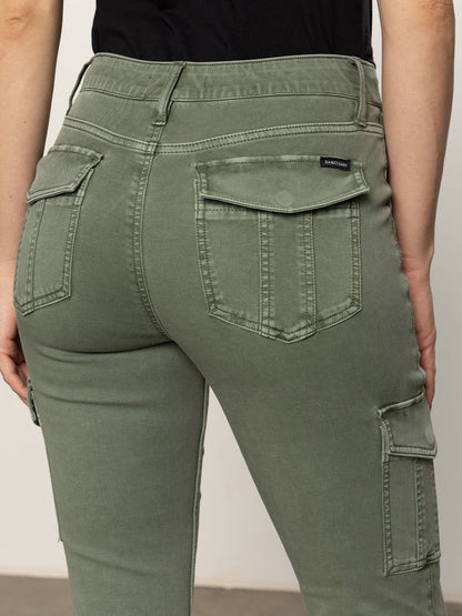 Sanctuary Clothing Best Seller - Sculpted Hayden Bootcut Pant Dark Spruce