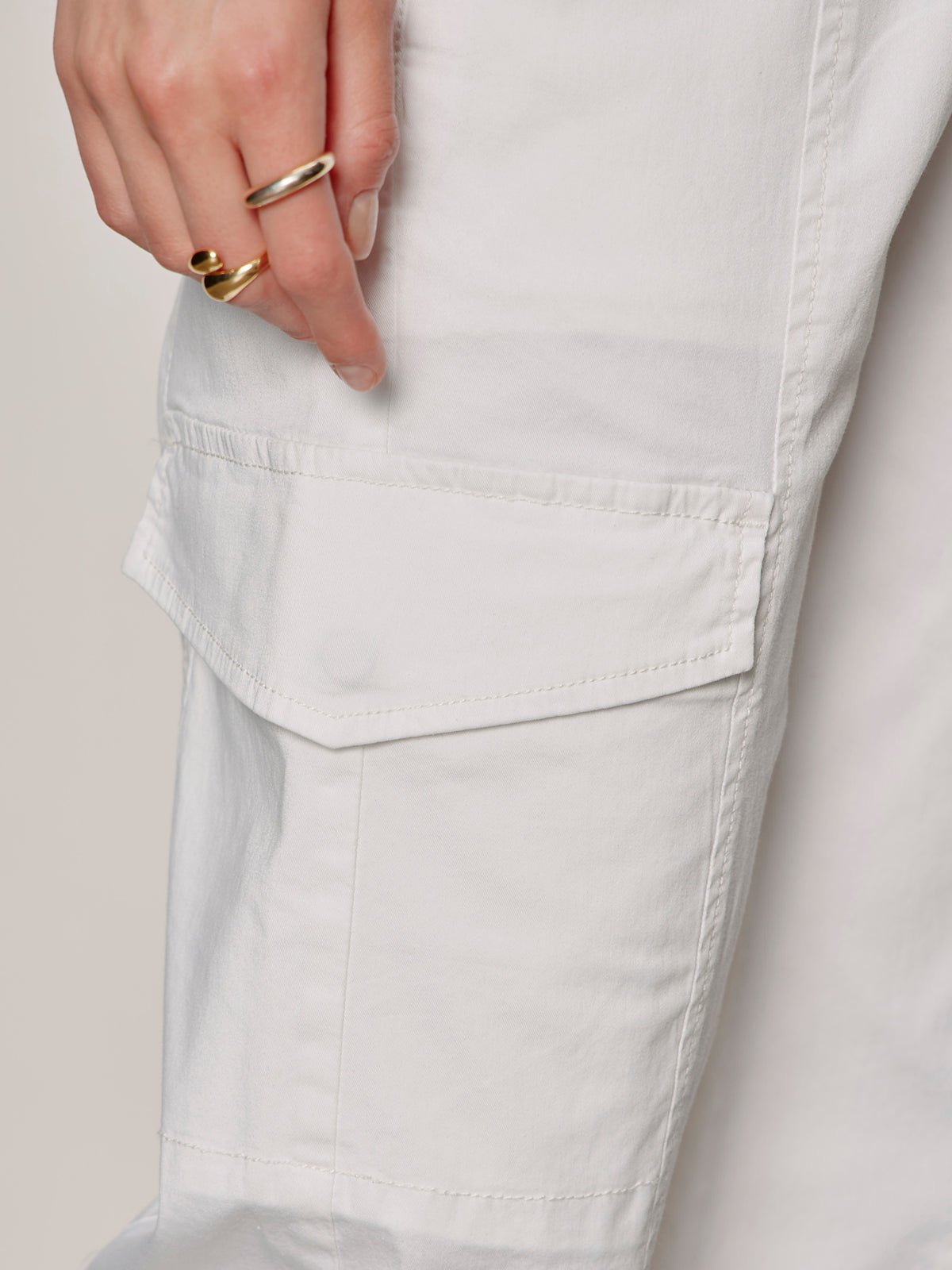 Sanctuary Clothing Special Offer - Rebel Straight Crop Pant Chalk