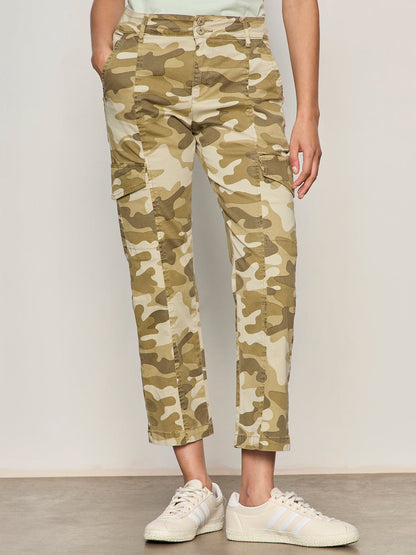 Sanctuary Clothing Signature - Rebel Straight Crop Pant Canyon Camo