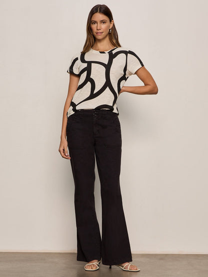 Sanctuary Clothing Sale - REISSUE PEACE PANT BLACK