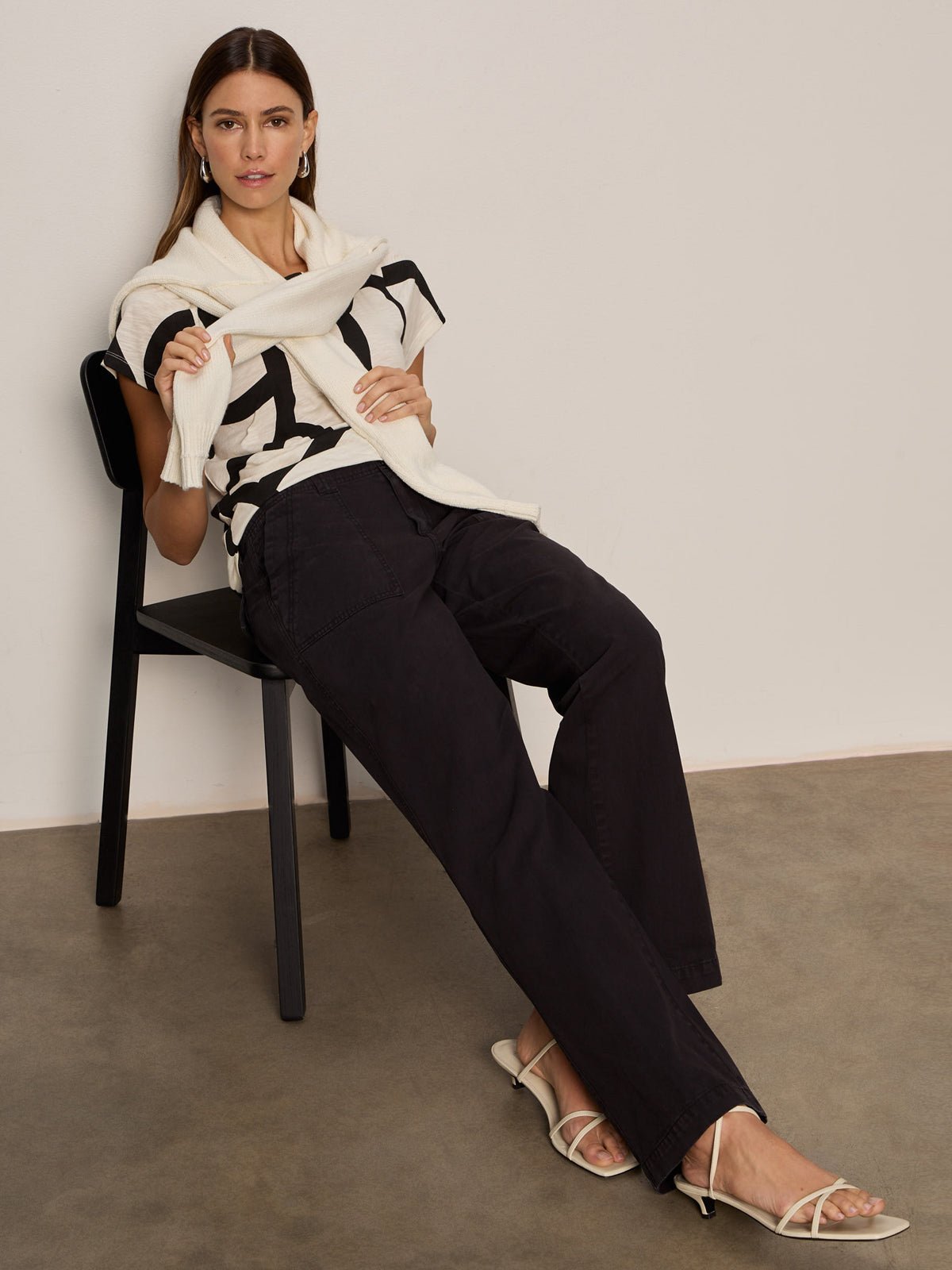 Sanctuary Clothing Sale - REISSUE PEACE PANT BLACK