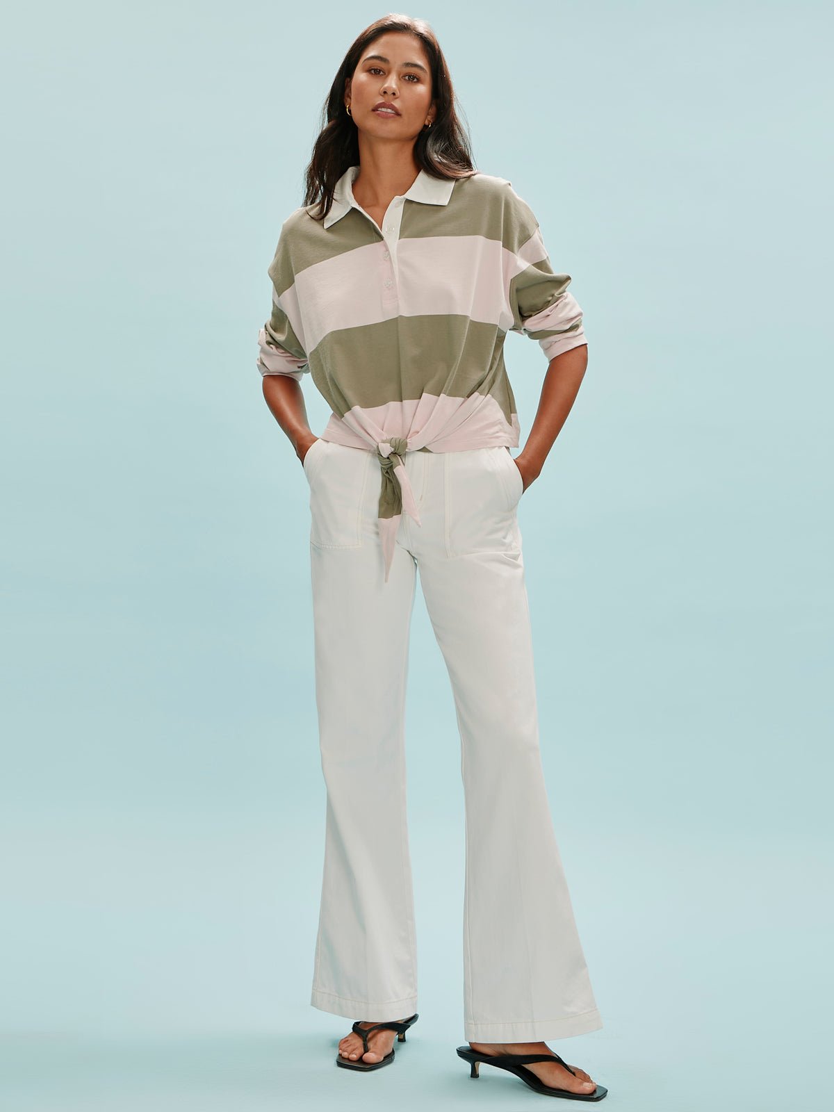 Sanctuary Clothing New - REISSUE PEACE PANT CHALK