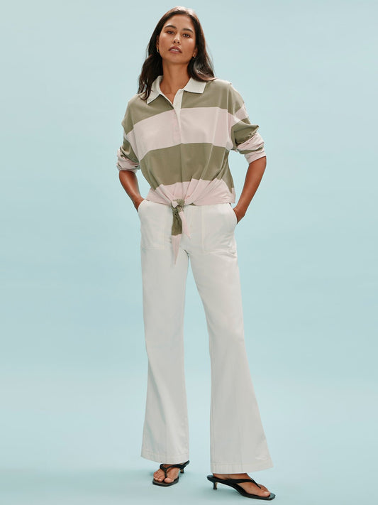 Sanctuary Clothing New - REISSUE PEACE PANT CHALK
