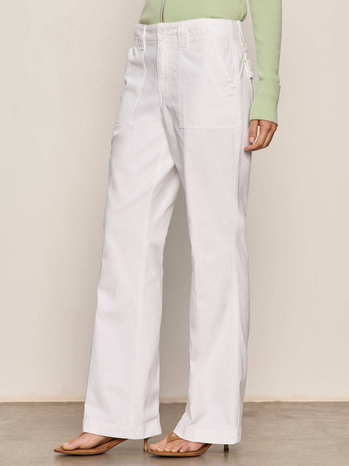 Sanctuary Clothing New - REISSUE PEACE PANT CHALK