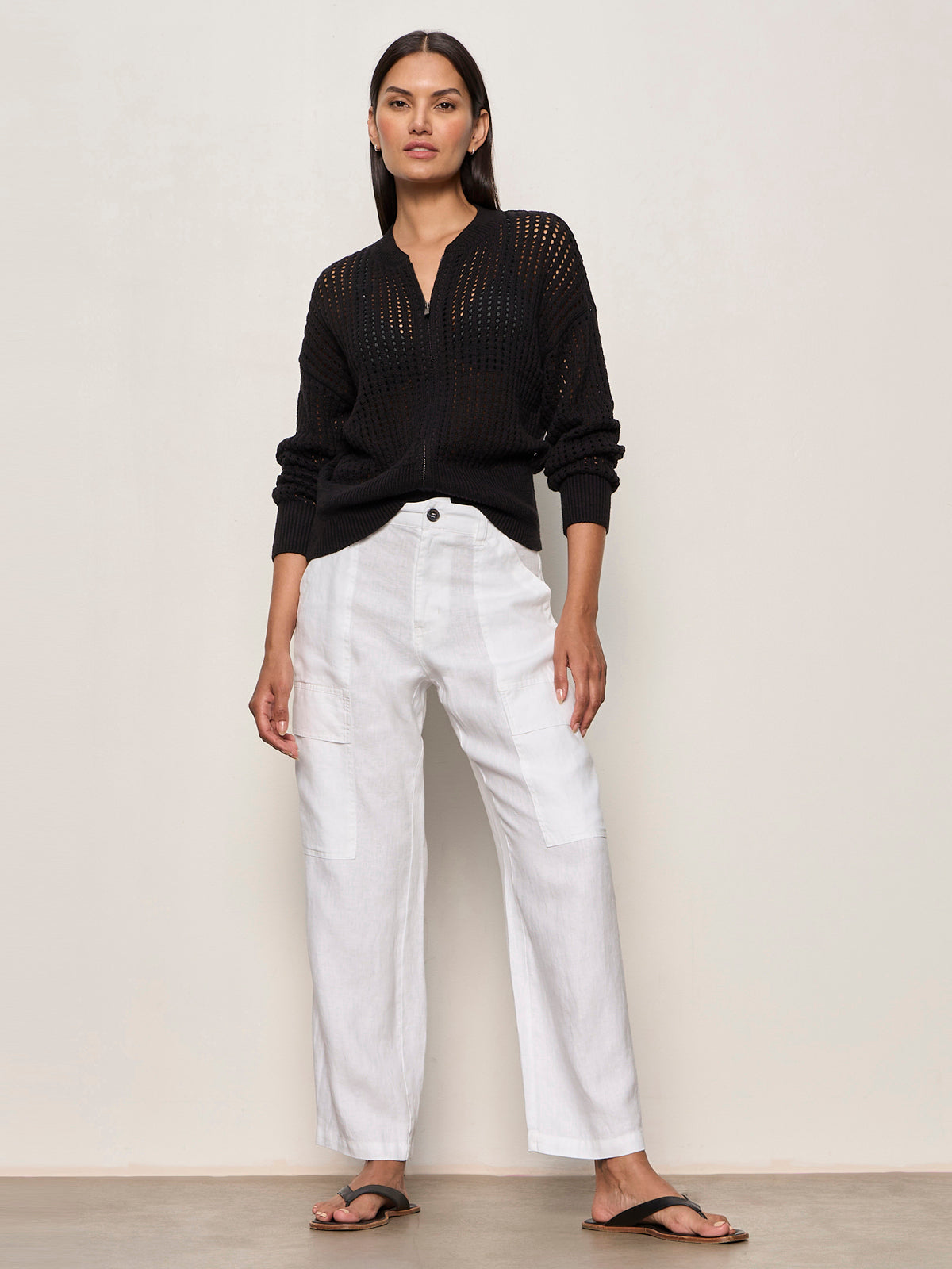 Sanctuary Clothing Featured - BOYFRIEND UTILITY PANT WHITE