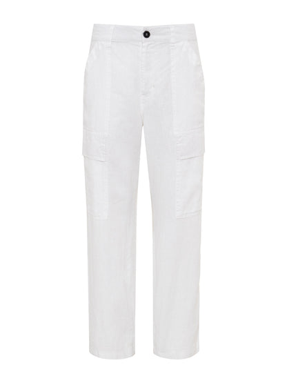 Sanctuary Clothing Featured - BOYFRIEND UTILITY PANT WHITE