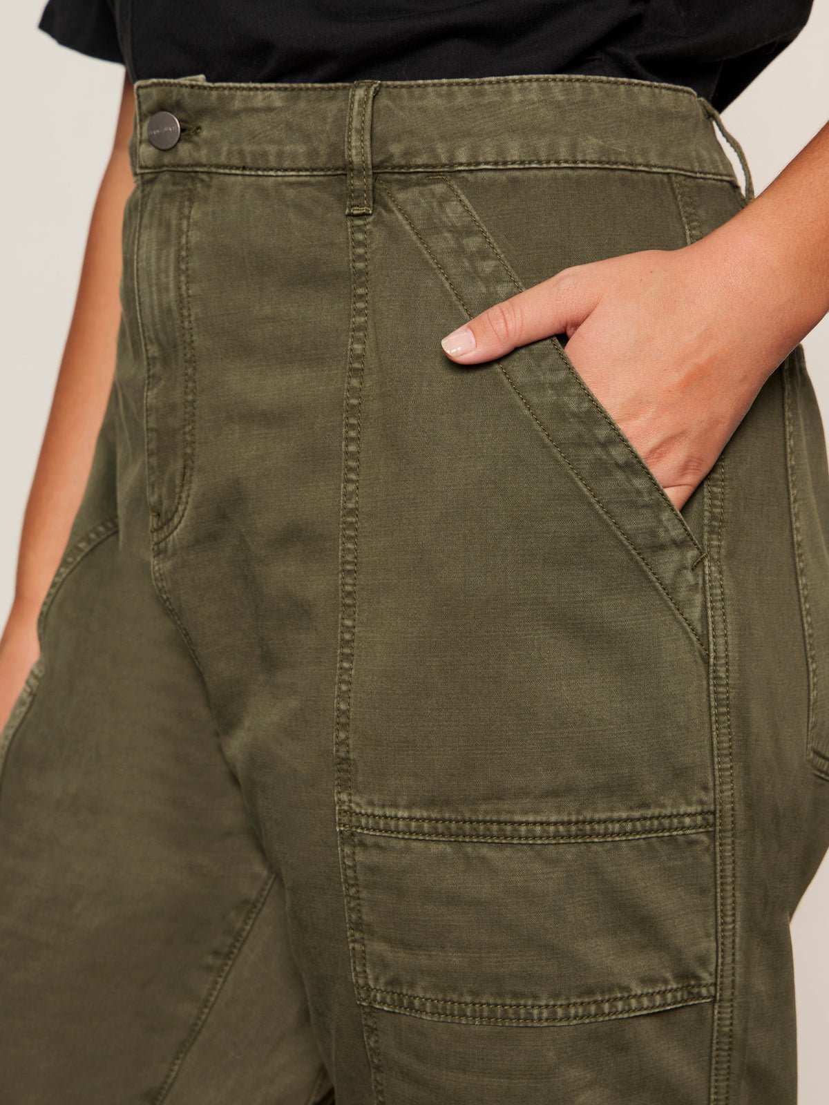 Sanctuary Clothing Discount - Boyfriend Utility Pant Kalamata Extended Sizing