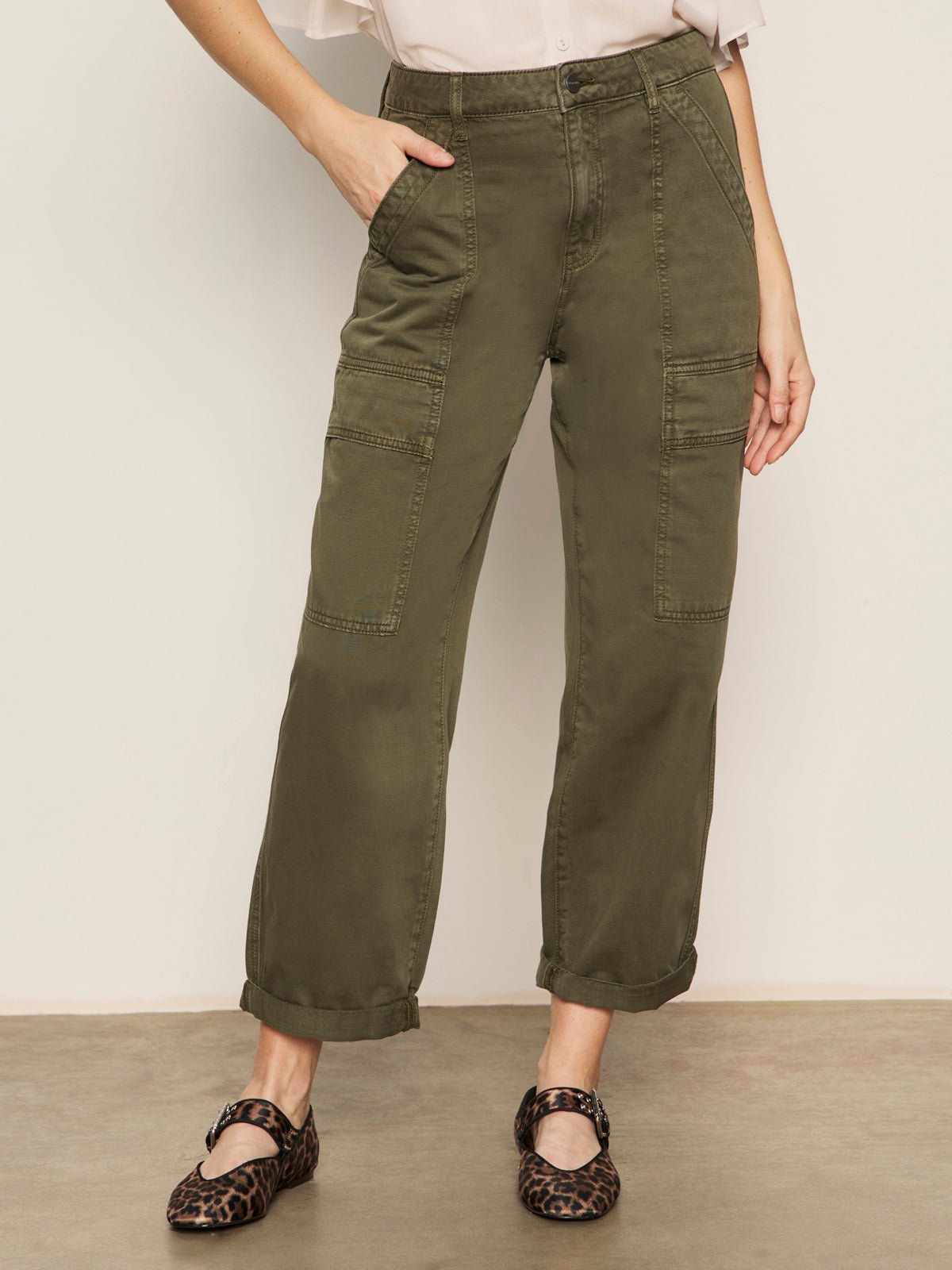 Sanctuary Clothing Best Seller - Boyfriend Utility Pant Kalamata