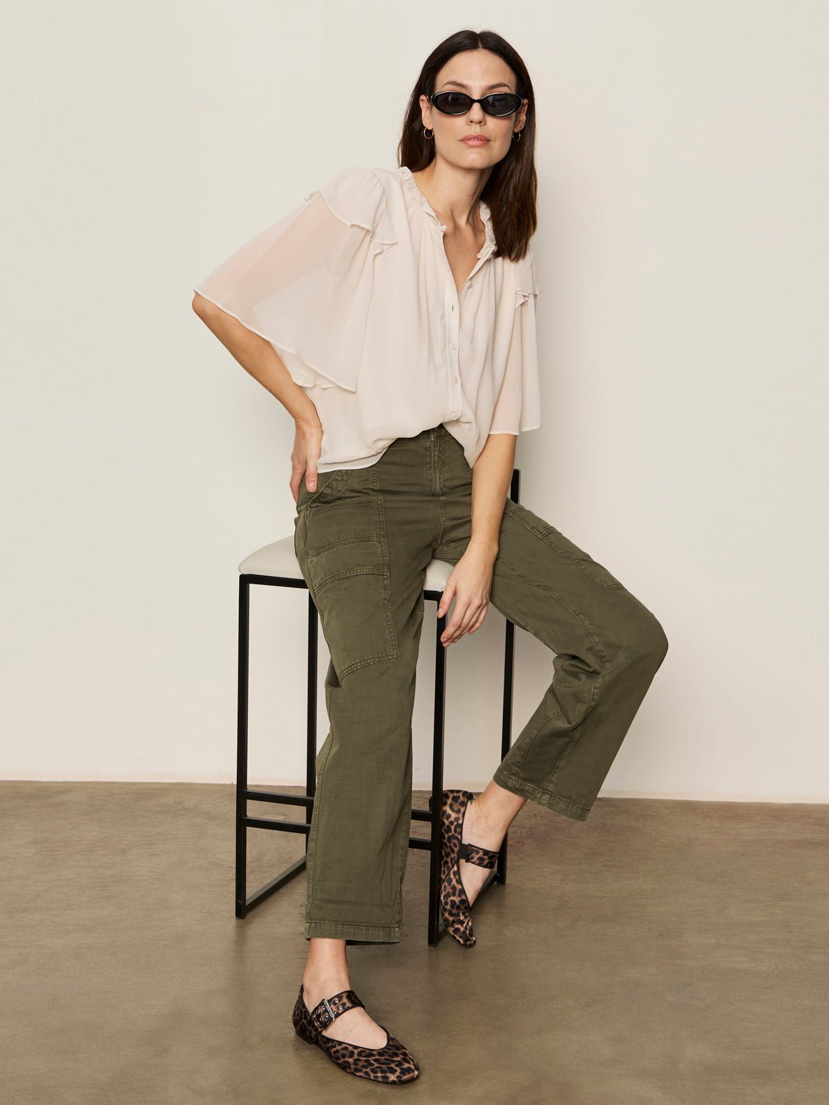 Sanctuary Clothing Best Seller - Boyfriend Utility Pant Kalamata
