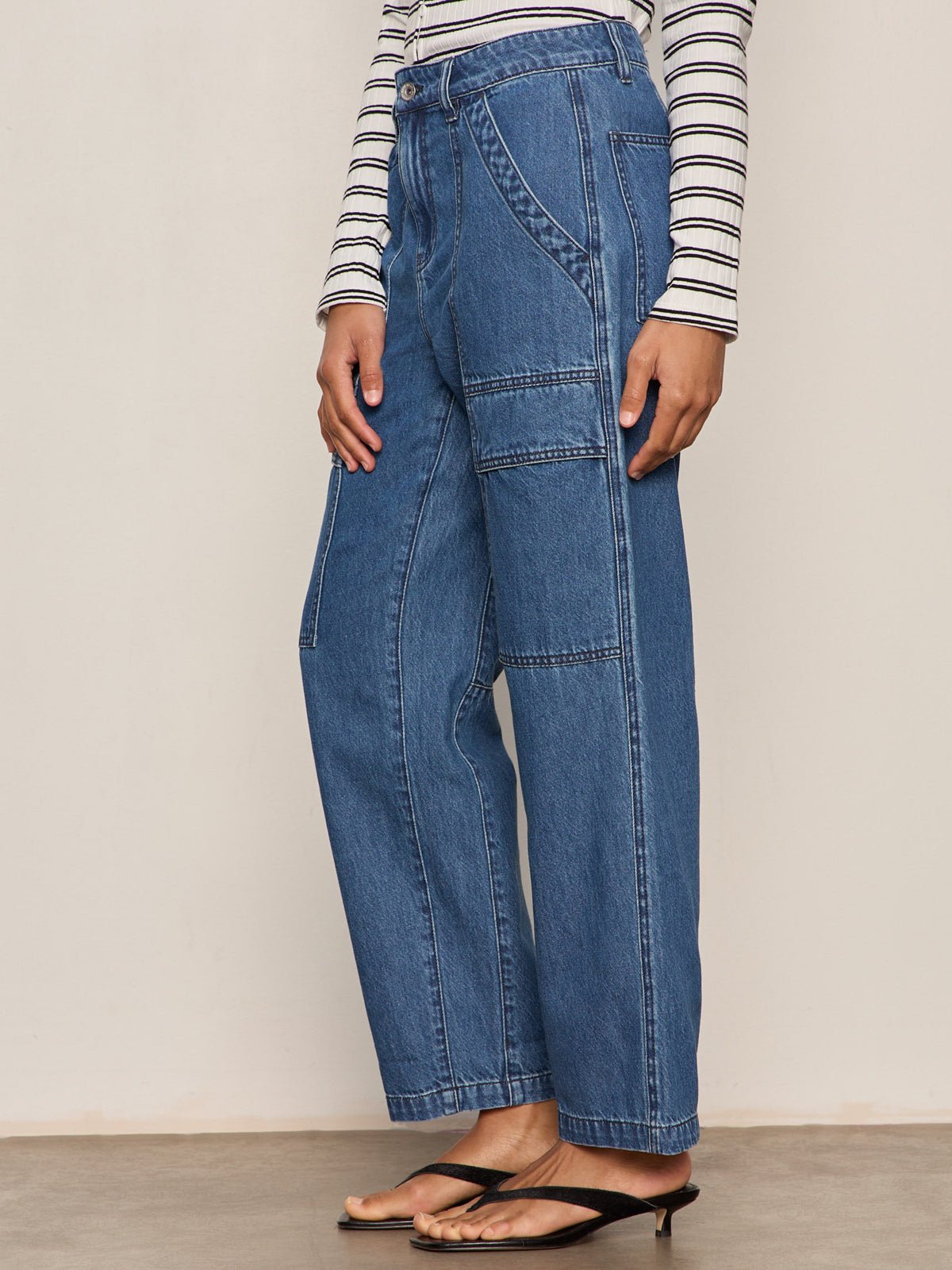 Sanctuary Clothing Hot Sale - Boyfriend Utility Jean High Noon