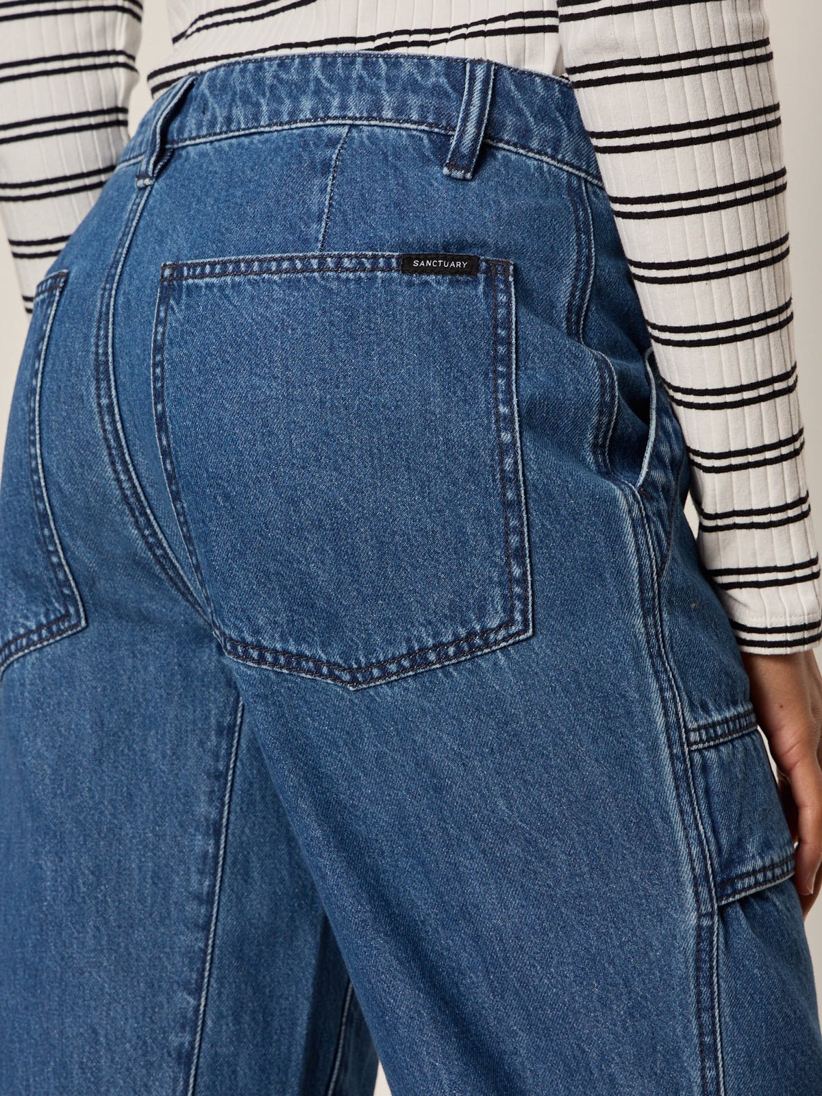 Sanctuary Clothing Hot Sale - Boyfriend Utility Jean High Noon