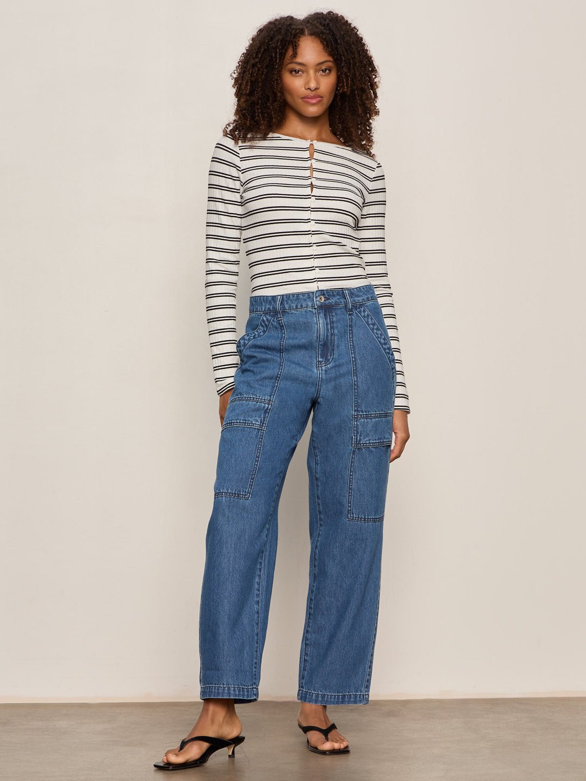 Sanctuary Clothing Hot Sale - Boyfriend Utility Jean High Noon
