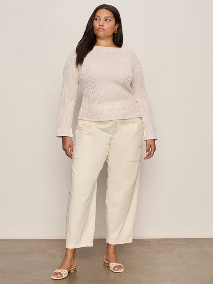 Sanctuary Clothing Essential - Boyfriend Utility Pant Collagen Extended Sizing