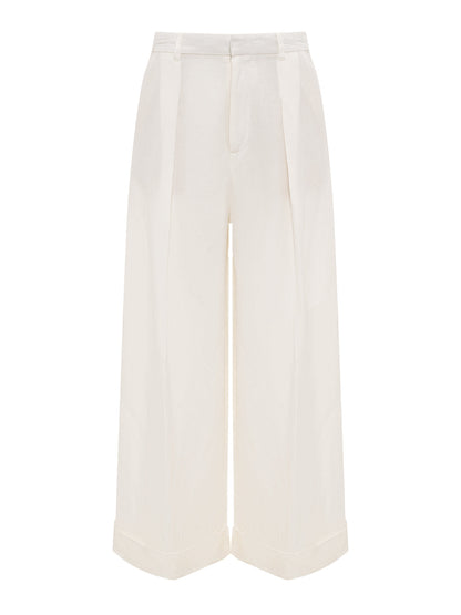 Sanctuary Clothing Featured - TERRACE LINEN PANT CHALK