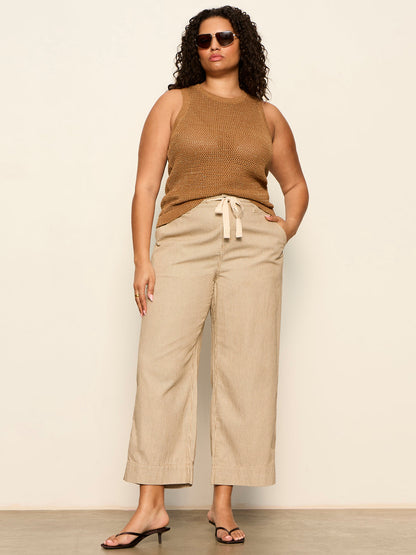 Sanctuary Clothing Exclusive - LILY CROPPED PANT LIDO STRIPE