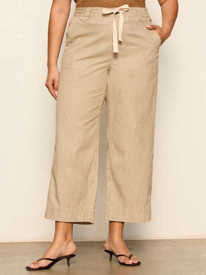 Sanctuary Clothing Exclusive - LILY CROPPED PANT LIDO STRIPE