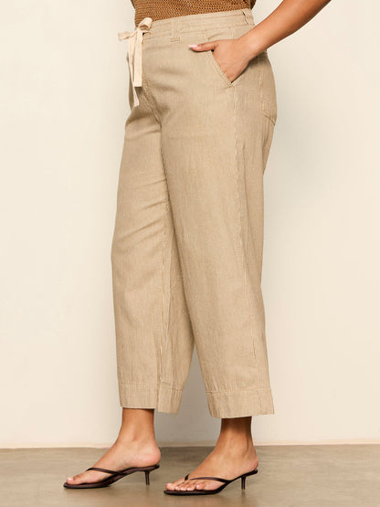 Sanctuary Clothing Exclusive - LILY CROPPED PANT LIDO STRIPE