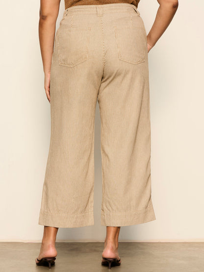 Sanctuary Clothing Exclusive - LILY CROPPED PANT LIDO STRIPE