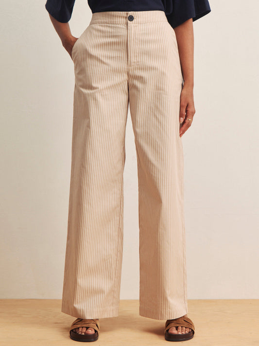 Sanctuary Clothing Special Offer - ELOISE STRIPE TROUSER DARK OPAL PINSTRIPE