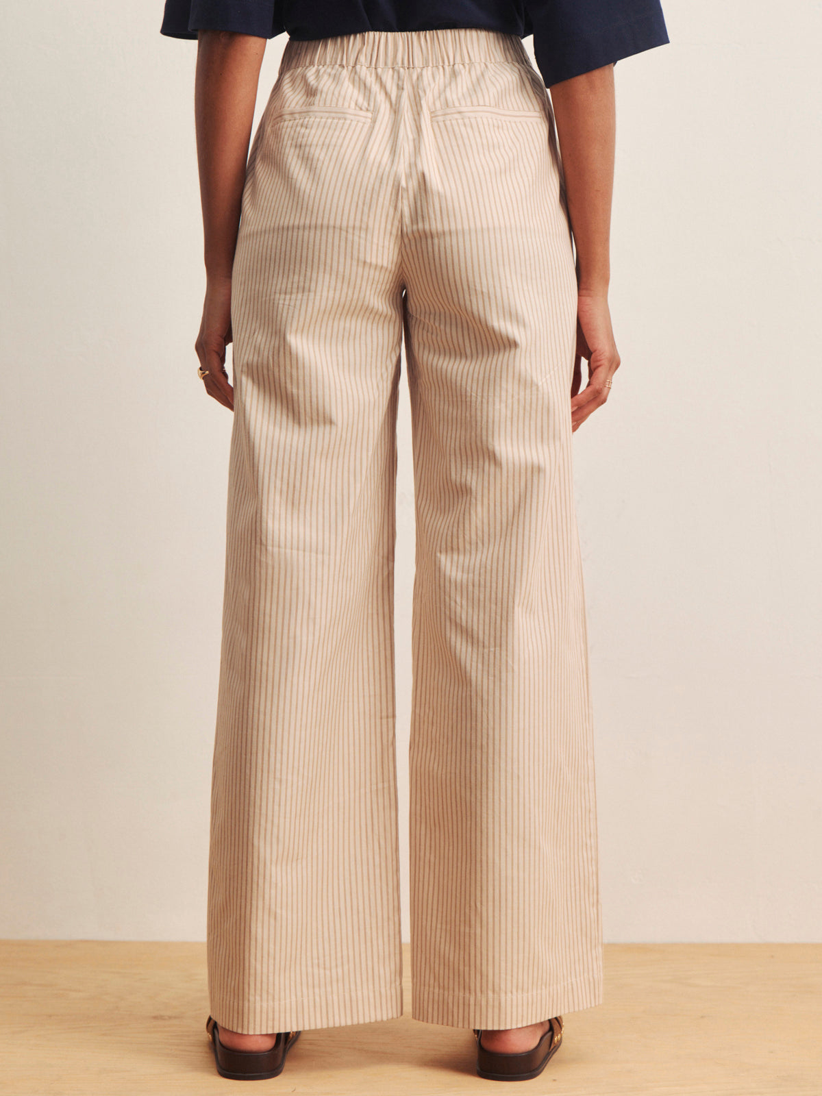 Sanctuary Clothing Special Offer - ELOISE STRIPE TROUSER DARK OPAL PINSTRIPE