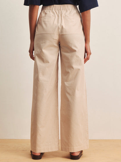 Sanctuary Clothing Special Offer - ELOISE STRIPE TROUSER DARK OPAL PINSTRIPE
