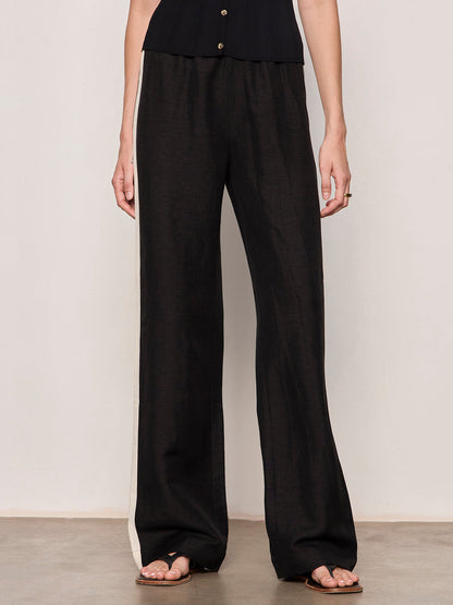 Sanctuary Clothing Everyday - CASUAL TRACK PANT BLACK / SUMMER SAND