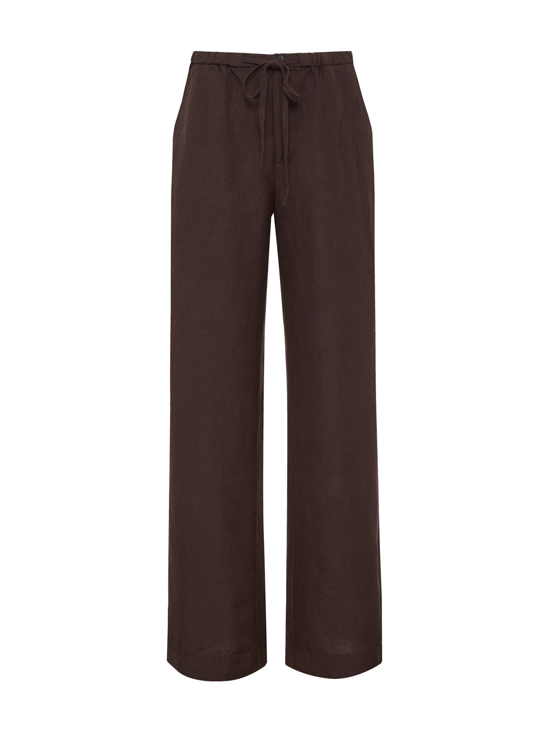Sanctuary Clothing Sale - SHORELINE LINEN PANTS RICH SOIL