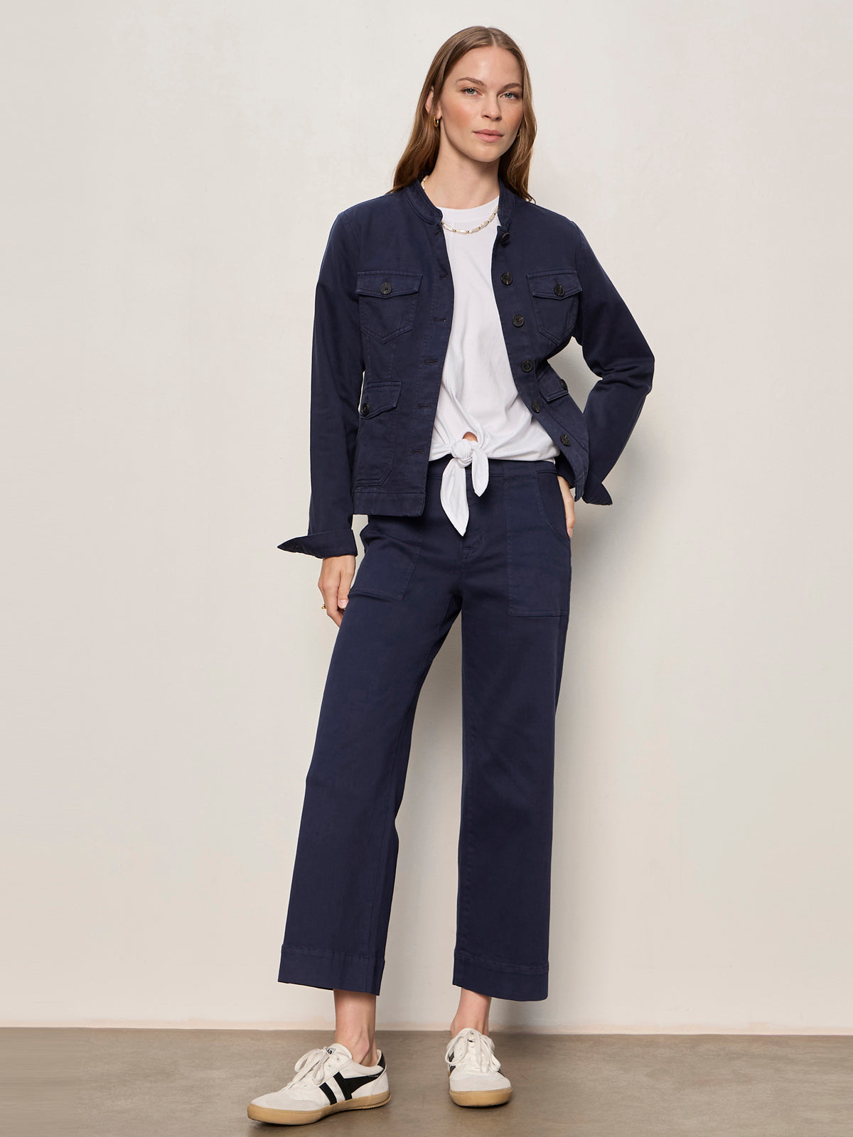 Sanctuary Clothing Top Pick - INSIDER CROP NAVY BLAZER