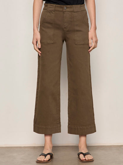 Sanctuary Clothing Exclusive - INSIDER CROP FORAGE GREEN