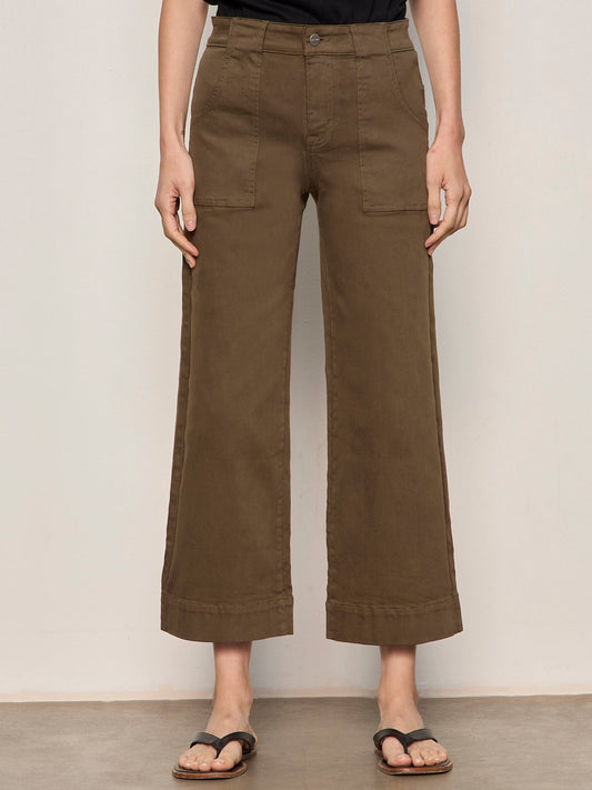 Sanctuary Clothing Exclusive - INSIDER CROP FORAGE GREEN