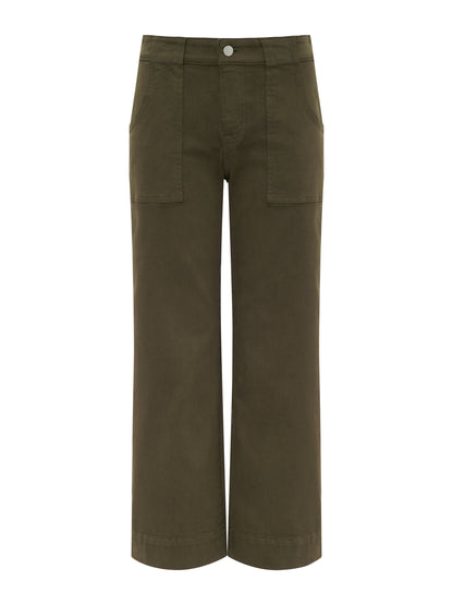 Sanctuary Clothing Exclusive - INSIDER CROP FORAGE GREEN