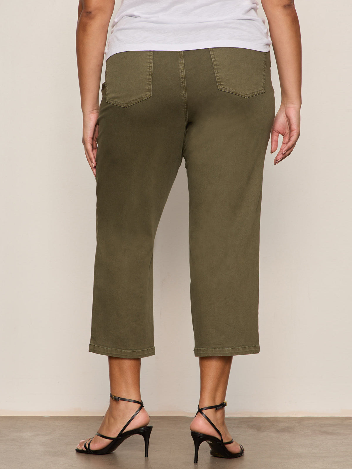 Sanctuary Clothing Recommended - Retreat Crop Pant Burnt Olive Extended Sizing