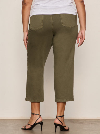 Sanctuary Clothing Recommended - Retreat Crop Pant Burnt Olive Extended Sizing