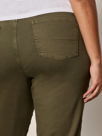 Sanctuary Clothing Recommended - Retreat Crop Pant Burnt Olive Extended Sizing