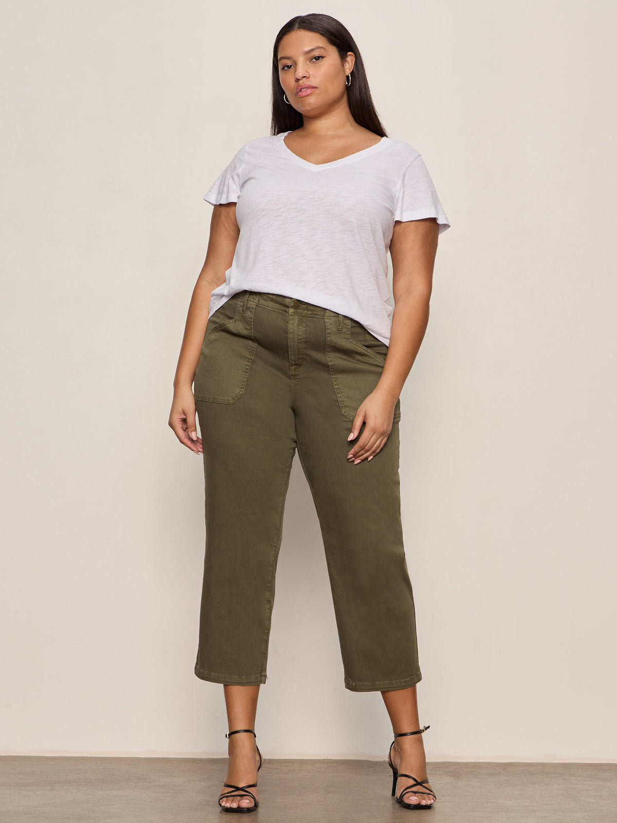 Sanctuary Clothing Recommended - Retreat Crop Pant Burnt Olive Extended Sizing