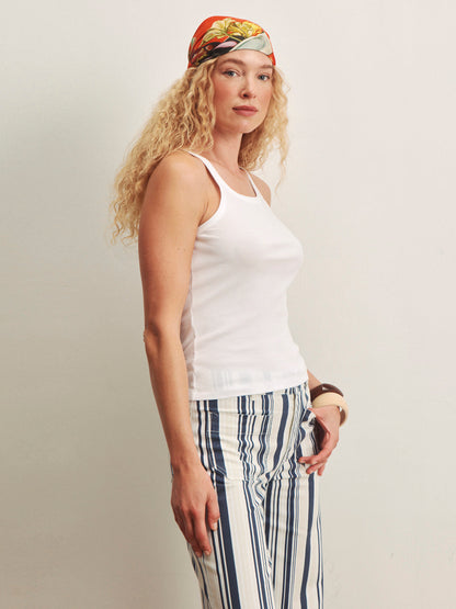 Sanctuary Clothing Popular - SPRINTER RIB TANK WHITE