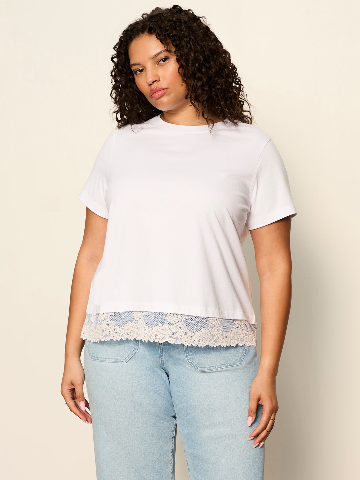 Sanctuary Clothing Deals - CAMI REMIX TEE WHITE