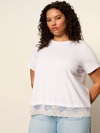 Sanctuary Clothing Deals - CAMI REMIX TEE WHITE