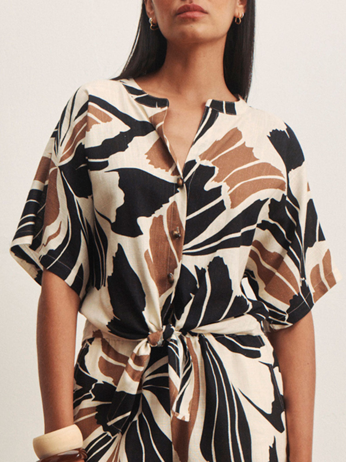 Sanctuary Clothing Smart Buy - GOOD TIME TIE SHIRT LOTUS